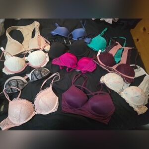 Lot of 11 Victoria's Secret & PINK Bras 32A
